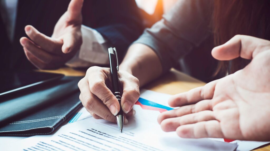 Signing documents for Temporary Work Extend Visas
